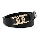 Women's Leather Belt with Buckle - Ideal for Dresses, Jeans, and Coats