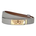Women's Leather Belt with Buckle - Ideal for Dresses, Jeans, and Coats