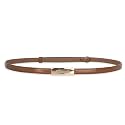 Women's Leather Belt with Buckle - Ideal for Dresses, Jeans, and Coats