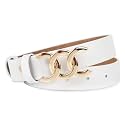 Women's Leather Belt with Buckle - Ideal for Dresses, Jeans, and Coats