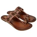 Women39s Leather Kolhapuri Chappals Handmade Ethnic