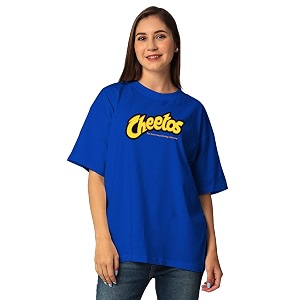 Womens Letter Print Oversized Fit T-Shirt