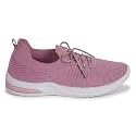 Women39s Lightweight Knit Sneakers Pink Lace-Up Running