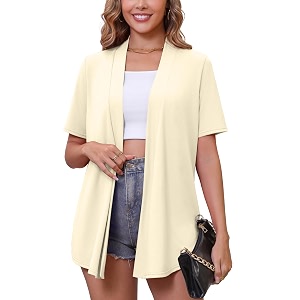 Womens Lightweight Open Front Cardigans Casual Soft