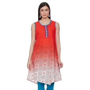 Womens A-Line Rayon Kurta