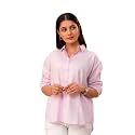 Women39s Linen Blend Shirt Casual Collared