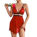 MADSY Women39s Lingerie Babydoll and Panty Set