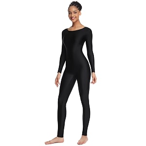 women39s long sleeve unitard dance costume spandex full body suits