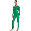 Women's Long Sleeve Unitard Dance Costume Spandex Full Body Suits