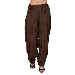 Womens Loose fit Cotton semi Patiyala Salwar