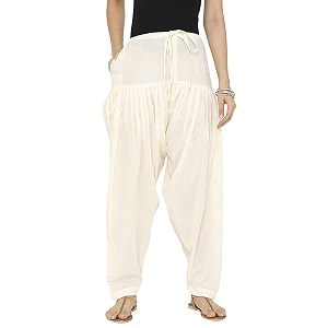 Womens Loose fit Cotton semi Patiyala Salwar
