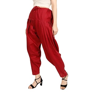 Womens Loose fit Cotton semi Patiyala Salwar