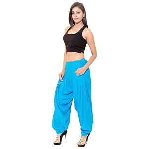 Womens Loose fit Cotton semi Patiyala Salwar