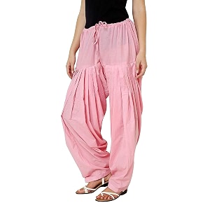 Womens Loose fit Cotton semi Patiyala Salwar