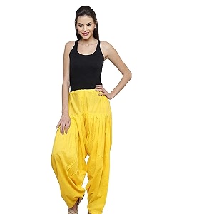 Womens Loose fit Cotton semi Patiyala Salwar