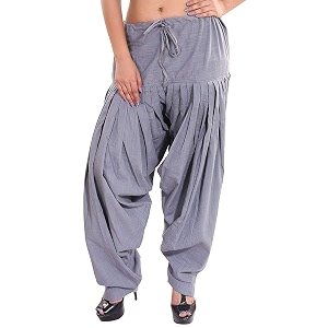Womens Loose fit Cotton semi Patiyala Salwar
