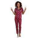 Women39s Lycra Heart Printed Night Suit Set