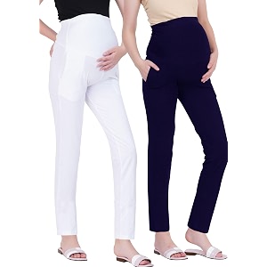 Womens Maternity Leggings with Pockets - Comfortable