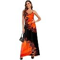 Women39s Maxi Sunflower Dresses Sleeveless Long Tie
