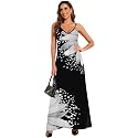 Women39s Maxi Sunflower Dresses Sleeveless Long Tie