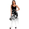 Women39s Maxi Sunflower Dresses Sleeveless Long Tie