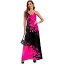 Women39s Maxi Sunflower Dresses Sleeveless Long Tie