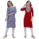Women39s Multicolor Crepe KurtaPack of 2 KurtaKurta
