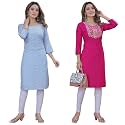 Women39s Multicolor Crepe KurtaPack of 2 KurtaKurta