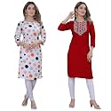 Women39s Multicolor Crepe KurtaPack of 2 KurtaKurta