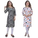 Women39s Multicolor Exclusive Crepe KurtaPack of 2