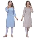 Women39s Multicolor Exclusive Crepe KurtaPack of 2