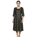 Women39s Pink Floral Printed Midi Dress 34