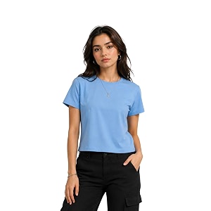 Womens Plain Cotton T-Shirt