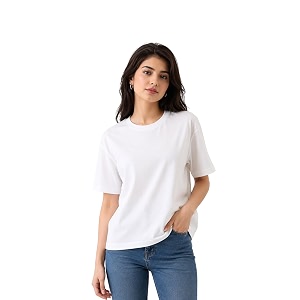 Womens Plain Cotton T-Shirt