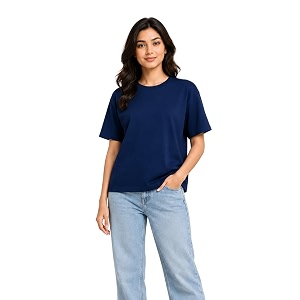 Womens Plain Cotton T-Shirt
