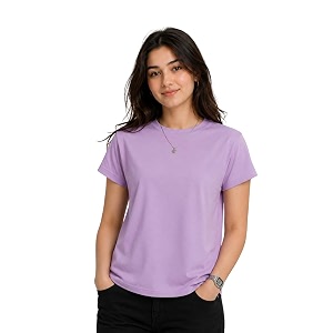 Womens Plain Cotton T-Shirt