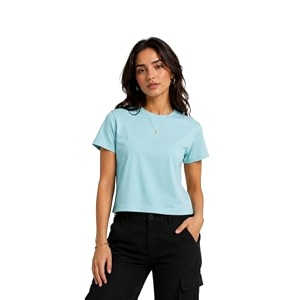 Womens Plain Cotton T-Shirt