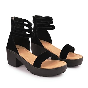 Womens Platform Heels Signora112Chunky Flared High Heel