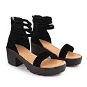 Women39s Platform Heels Signora112Chunky Flared High Heel
