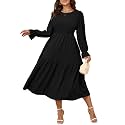 SHESTARR Women39s Plus Size Dress Long Sleeve