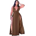Women39s Plus Size Maxi Wrap Dress Sleeveless
