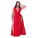 Women39s Plus Size Maxi Wrap Dress Sleeveless