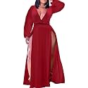 Women39s Plus Size Maxi Wrap Dress Sleeveless