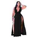 Women39s Plus Size Maxi Wrap Dress Sleeveless
