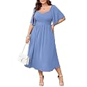 SHESTARR Women39s Plus Size Midi Dress Sweetheart