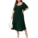 SHESTARR Women39s Plus Size Midi Dress Sweetheart
