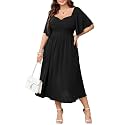 SHESTARR Women39s Plus Size Midi Dress Sweetheart