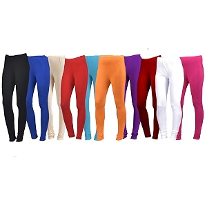 Womens Plus Size Relaxed Fit Cotton Leggings