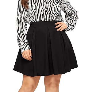 Womens Plus Size Zip Back Solid A