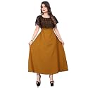 Women39s Poly Crepe Round Neck Plain Gown